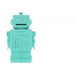 Tirelire Robot Mr Robert KG DESIGN - Turquoise