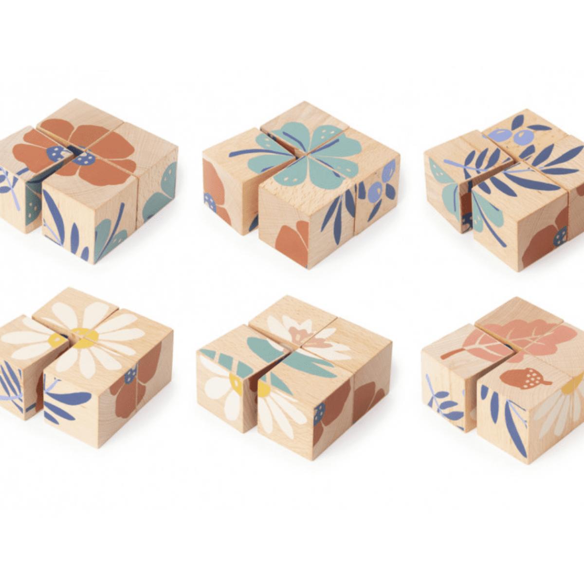 Cubes en bois Plants
