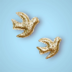 hirondelle pailletée décoration