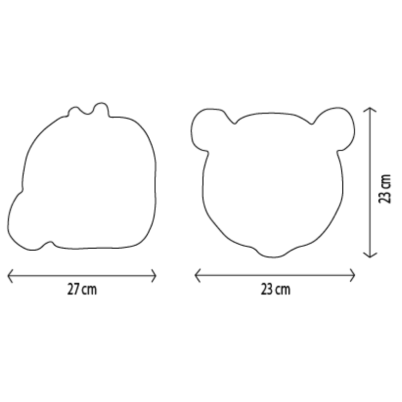 tête murale panda Thomas Wild & Soft décoration enfants