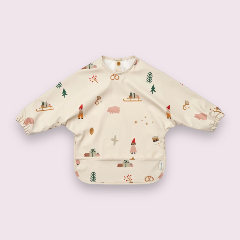 Bavoir à manches longues - Holiday Sandy Mix