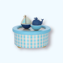 Boîte à musique - Bateau et baleine
