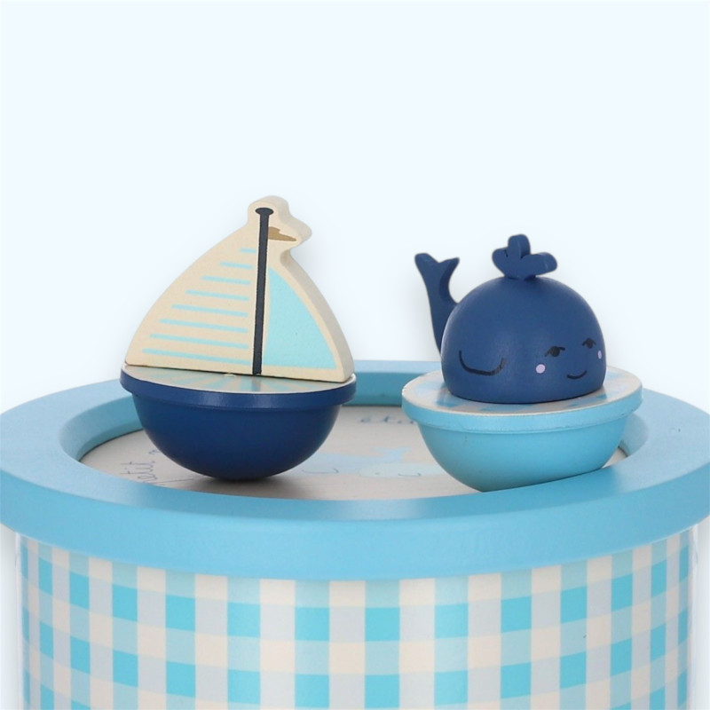Boîte à musique - Bateau et baleine