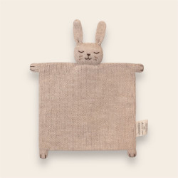 Doudou plat tricoté - Lapin...