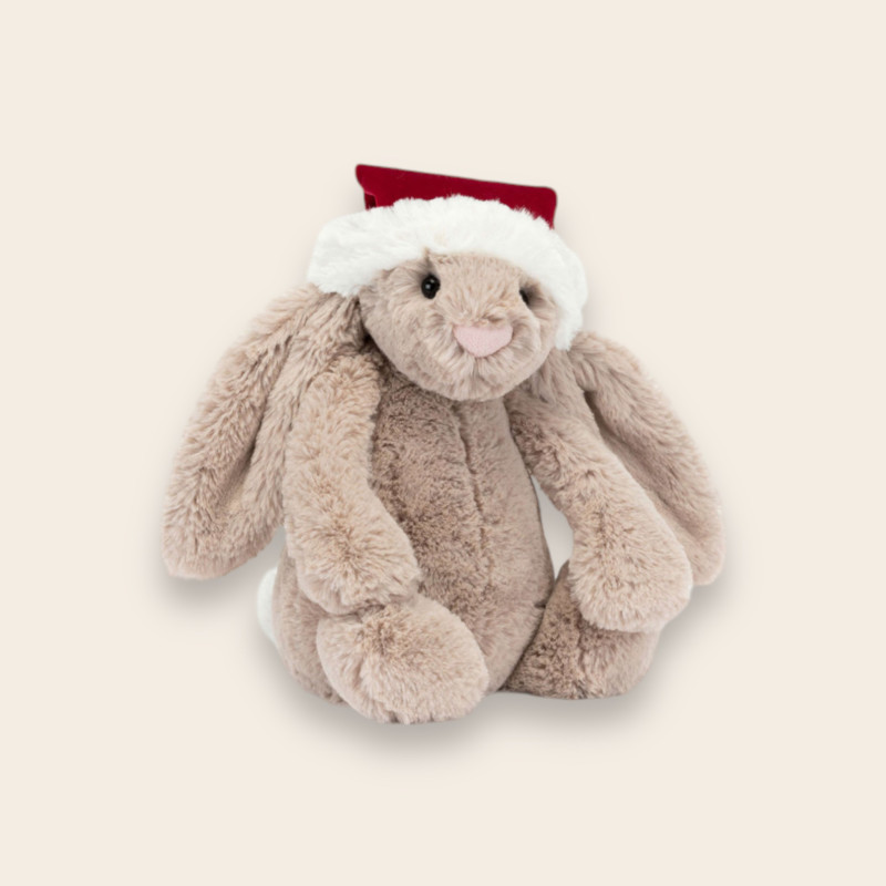 Peluche Bashful lapin de Noël