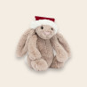Peluche Bashful lapin de Noël Peluche Bashful lapin de Noël
