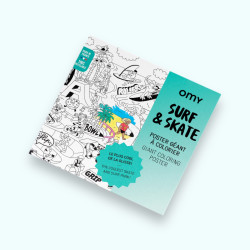 Poster à colorier - Surf &...