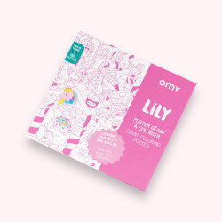 Poster à colorier "Lily" - Omy