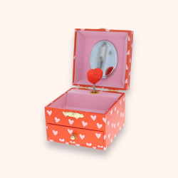 Boîte à bijoux à tiroirs cœu