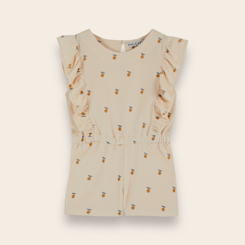 Combishort éponge citron de face