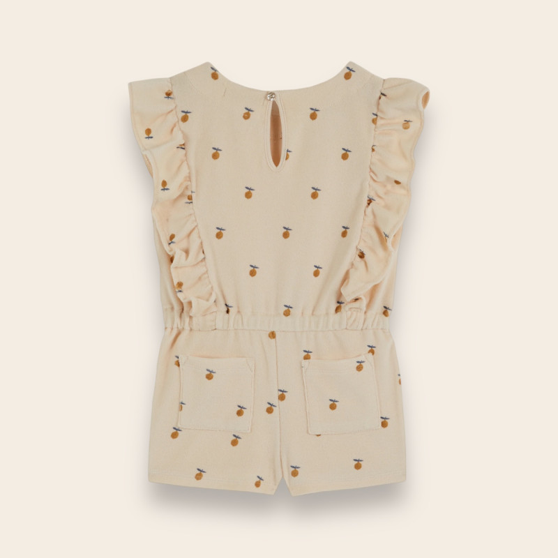 Combishort éponge citron de dos