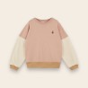 Sweat coton bio team tricolore poudre Sweat coton bio team tricolore poudre