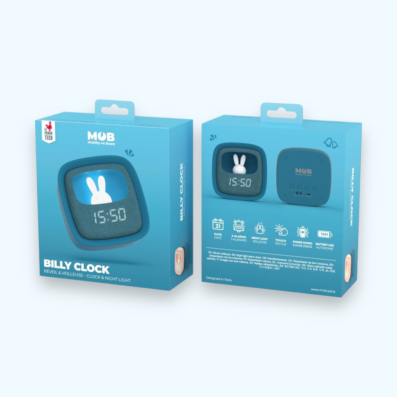 Réveil Billy Clock Navy - MOB