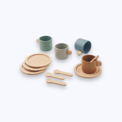 Set de vaisselle en bois