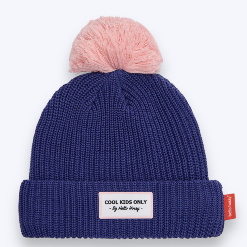 Bonnet enfant Color Block Açaï - Hello Hossy