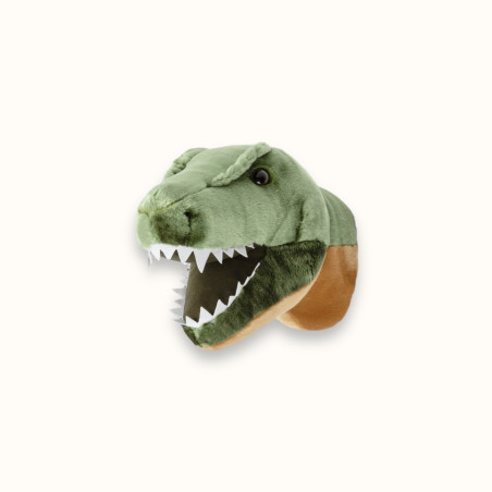 Mini tête décorative T-Rex de 3/4