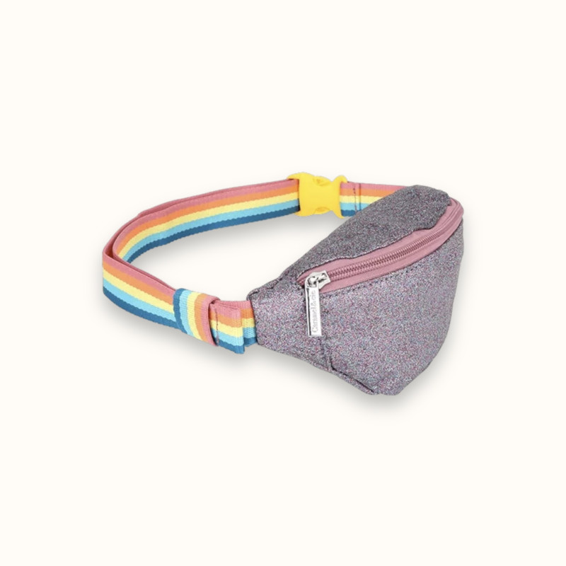 Sac Banane paillettes violet