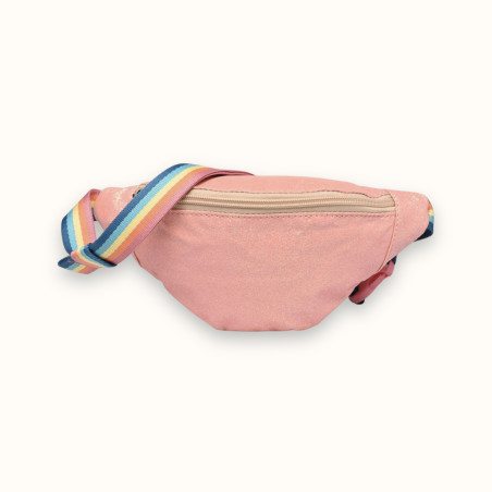 Sac banane adulte irisé rose