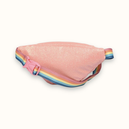 Sac banane adulte irisé rose