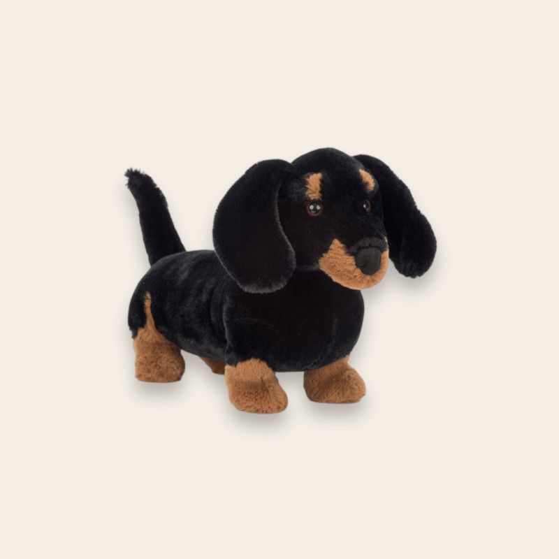 Peluche Freddie le chien saucisse