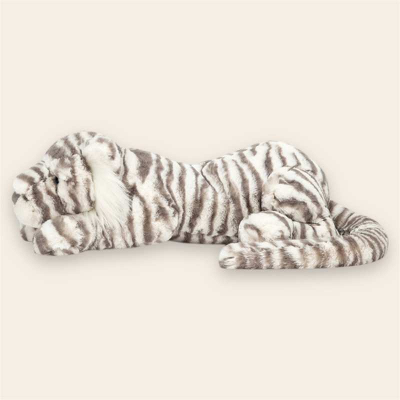 Peluche Sacha le tigre des neiges de côté
