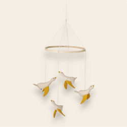 Mobile oies molles en coton bio