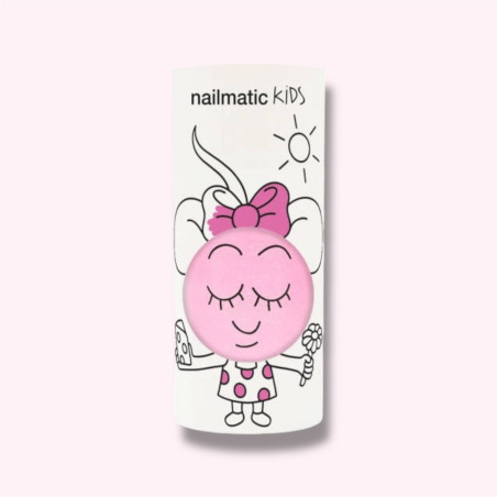 Vernis enfant rose néon Dolly dans son packaging