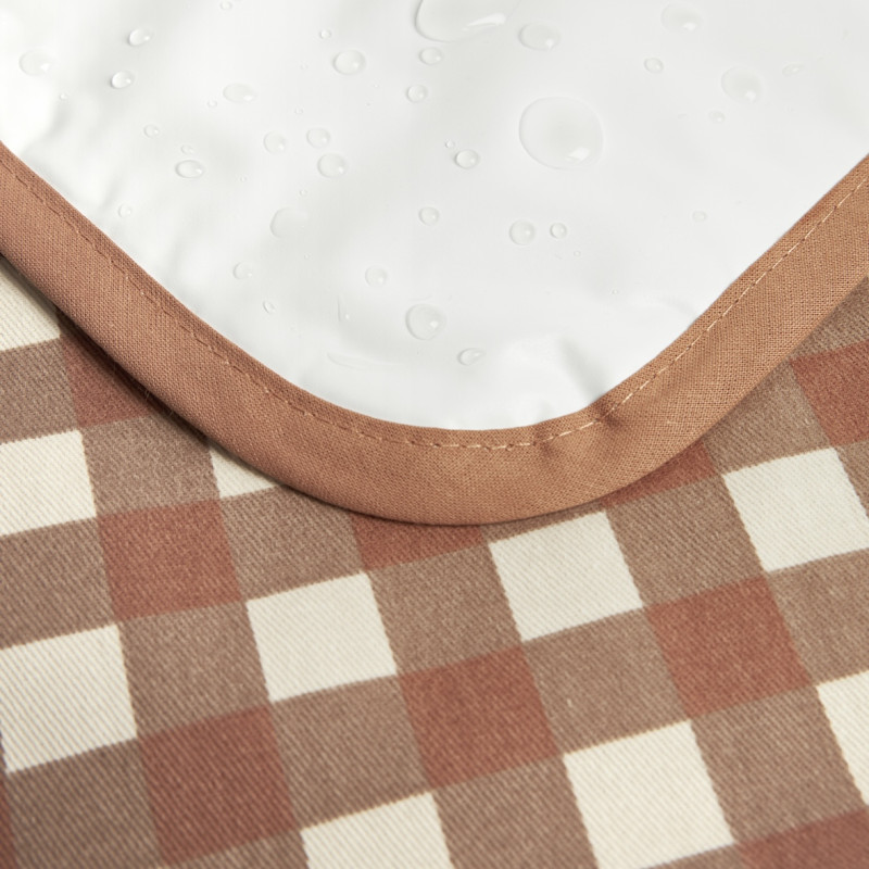 Tapis à langer Hyde Park imperméable Terracota zoom