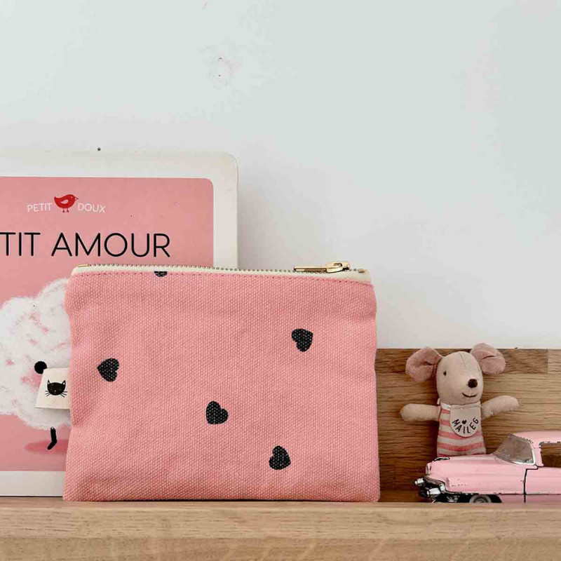 image de présentation du porte monnaie rose