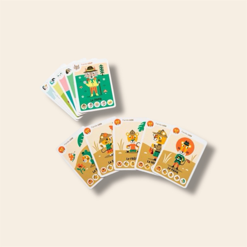 exemples de cartes du jeu des 7 familles