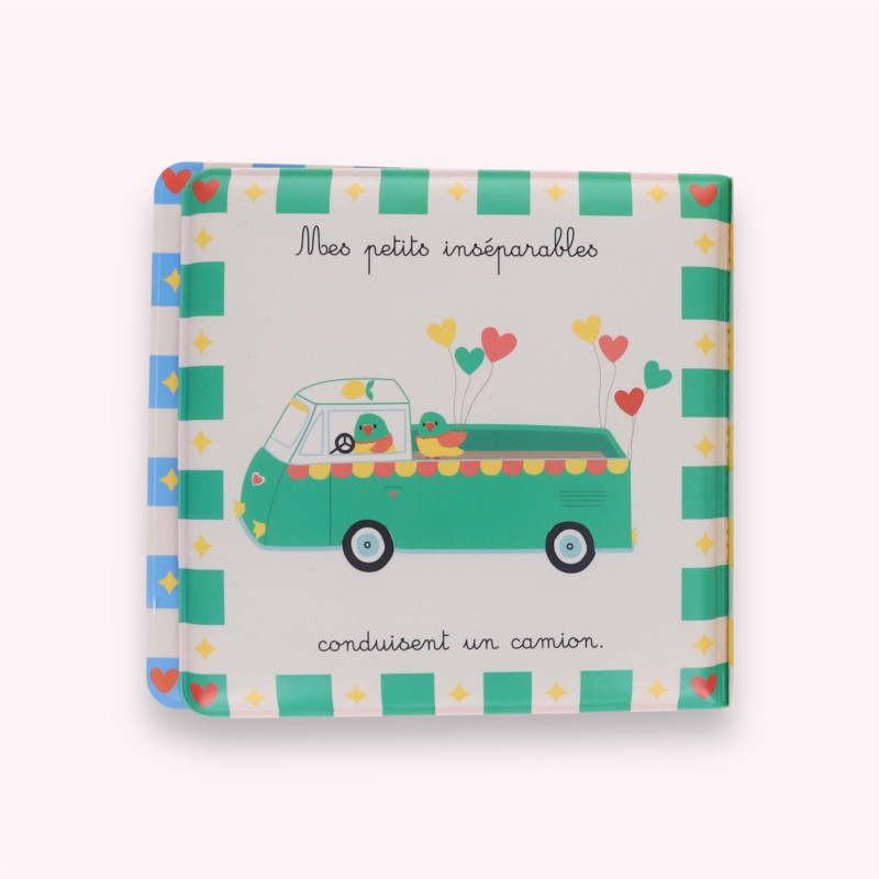 Livre de bain oiseaux ouvert