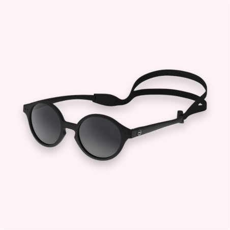 Lunettes de soleil KIDS + D - Black (3-5 ans) avec bandeau de maintien