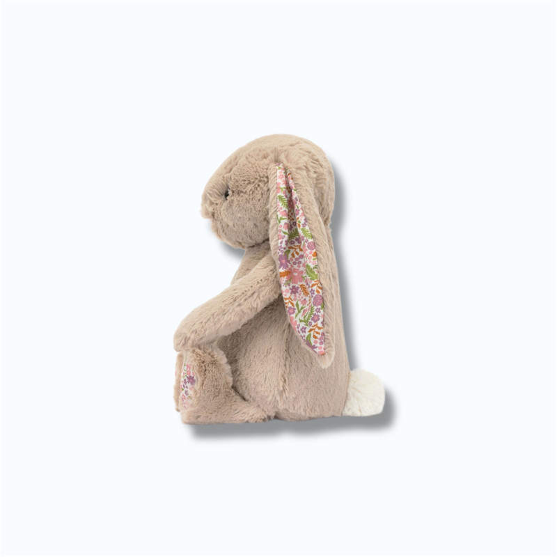Peluche lapin Blossom Beige Petal - Little de côté