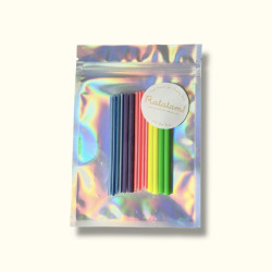 Barres multicolore rayons roues de vélo