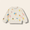 Sweat éponge glaces écru petite taille Sweat éponge glaces écru petite taille