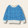 Sweat éponge rayures azur Sweat éponge rayures azur