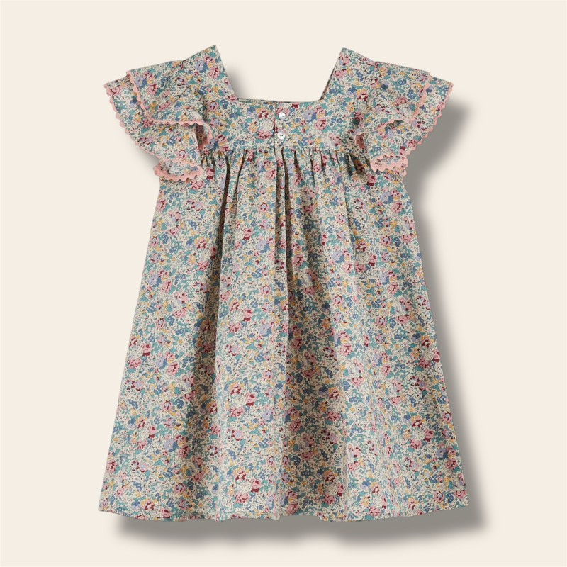 Robe Liberty multicolore de dos