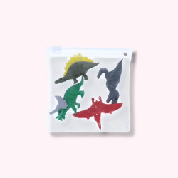 Lot de 4 gommes dinosaures