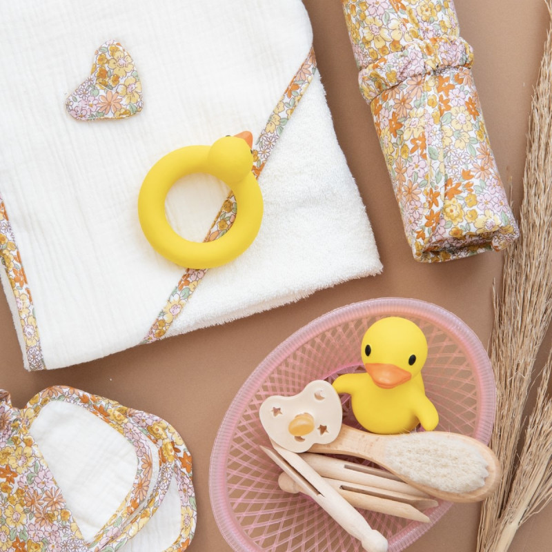 Anneau de dentition canard et sa bouée Le Petit Souk silicone enfant