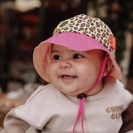 Bob enfant Léopard 7 Hello Hossy imprimé léopard rose coton biologique Cool Kids Only