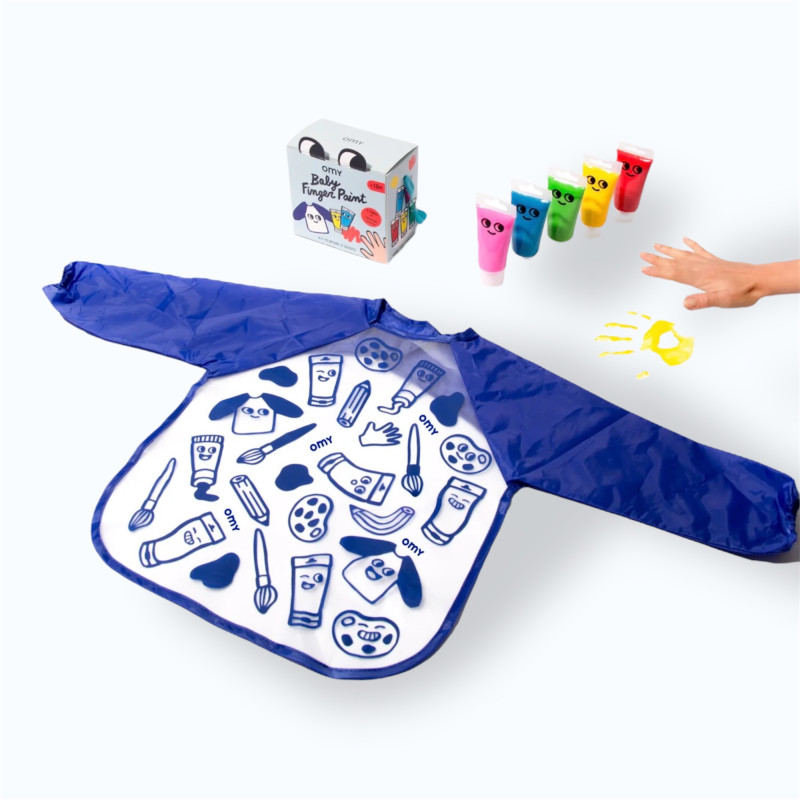 boîte, pots et blouse