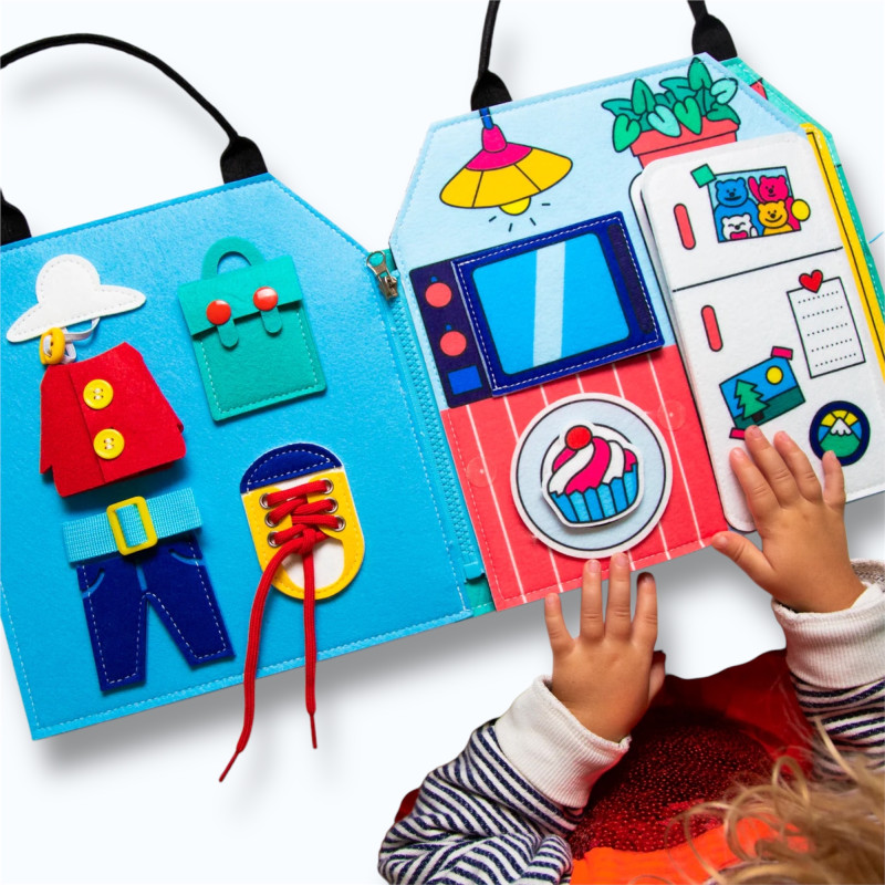 Kit ouvert et utilisé par un enfant