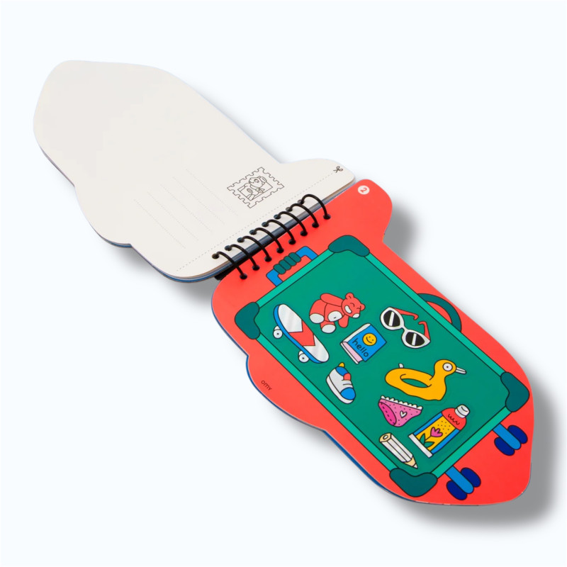 Carnet d’activités stickers Vroom OMY pour enfants