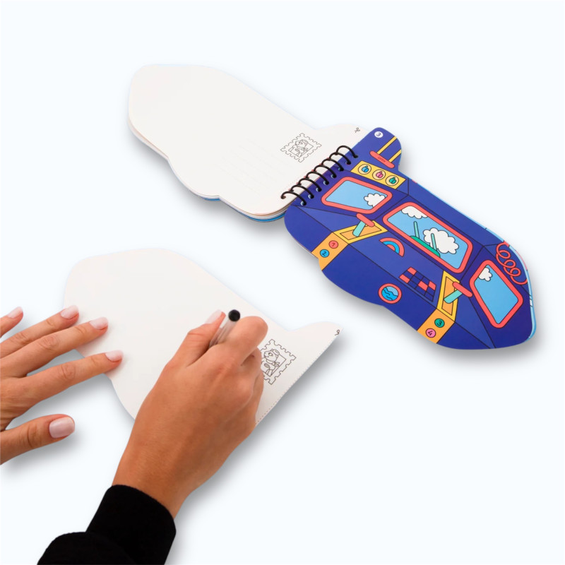 Carnet d’activités stickers Vroom OMY pour enfants