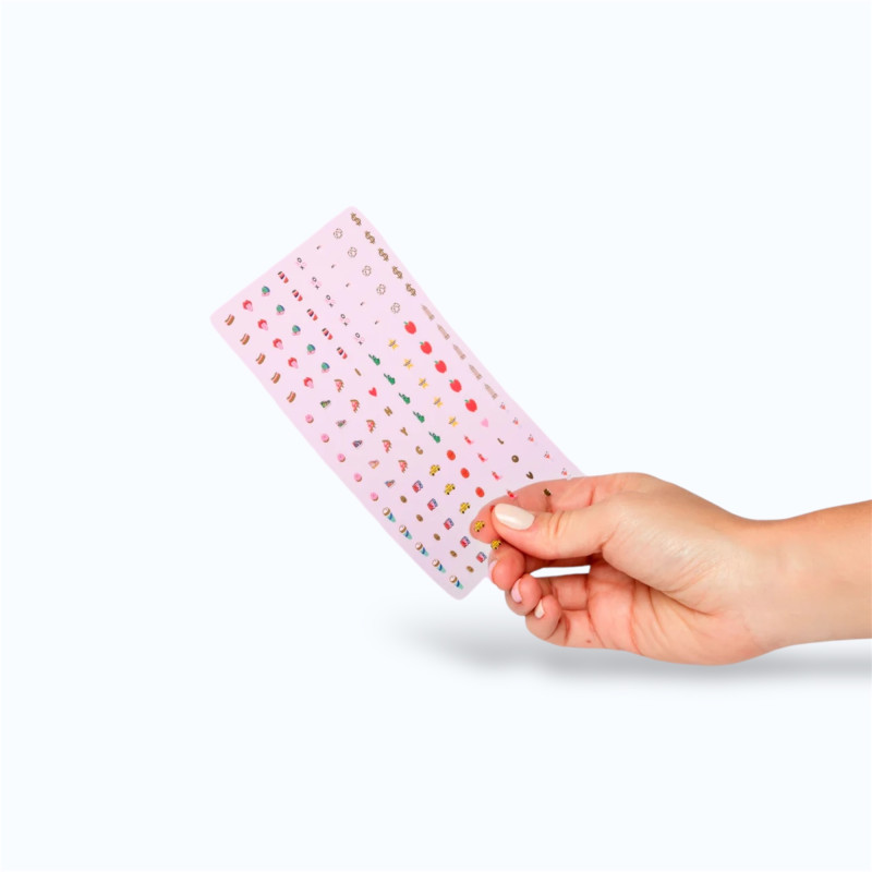 un exemple de page de stickers