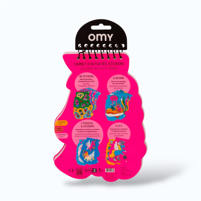 carnet activités stickers Lily OMY