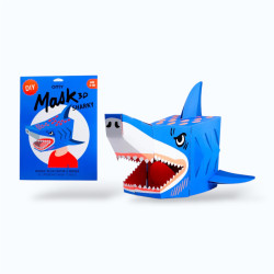 masque en carton en forme de requin