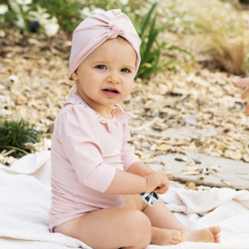 Body de bain Valentine Les Petits Dorés col rond pour bébé