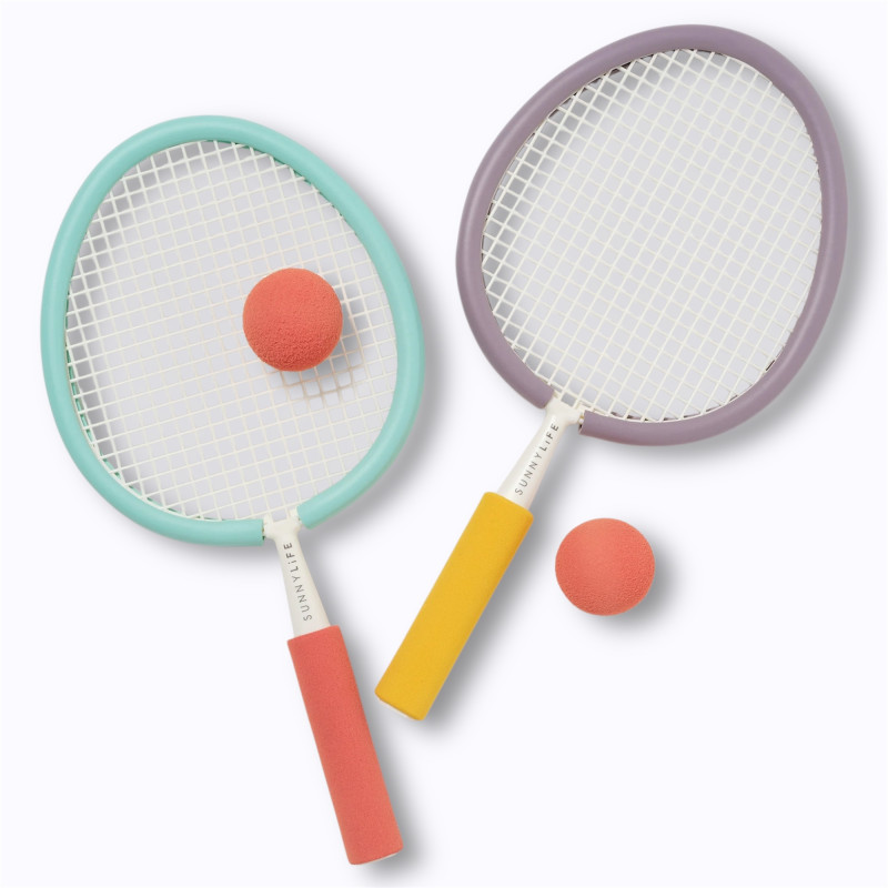 Raquettes de plage en mousse