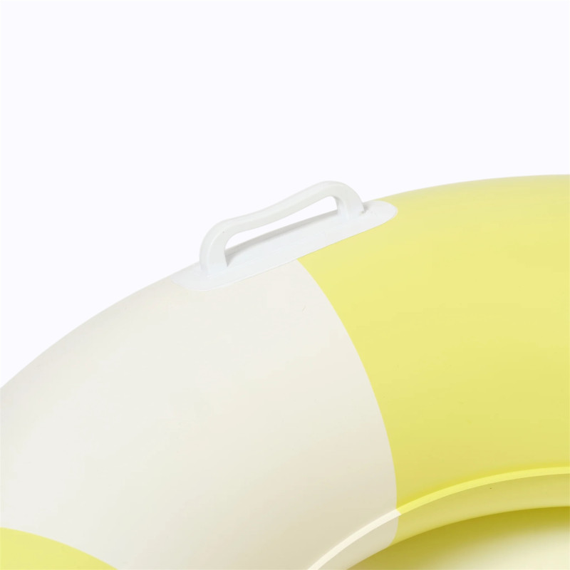 Bouée Slim Tube Citrus Sunnylife enfant piscine rayée jaune